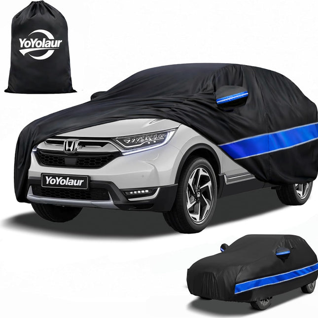 Car Cover Compatible with Honda CR-V,10-Layer Car Cover Waterproof All