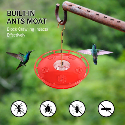 2-Pack 16 oz Leak-Proof Dish-Style Hummingbird Feeders - photo 5
