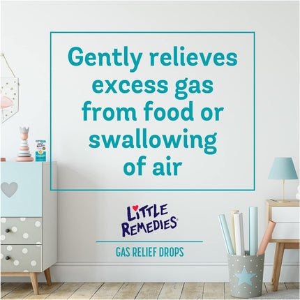 Little Remedies Newborn Gas Relief Drops, Relieves Discomfort From Gas, Baby Medicine with No Artificial Flavors or Dyes, Natural Berry Flavor, 1 Fl Oz