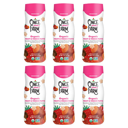 Strawberry, Coconut & Sweet Potato Puffed Sorghum Snack, 1.5 oz, Pack of 6