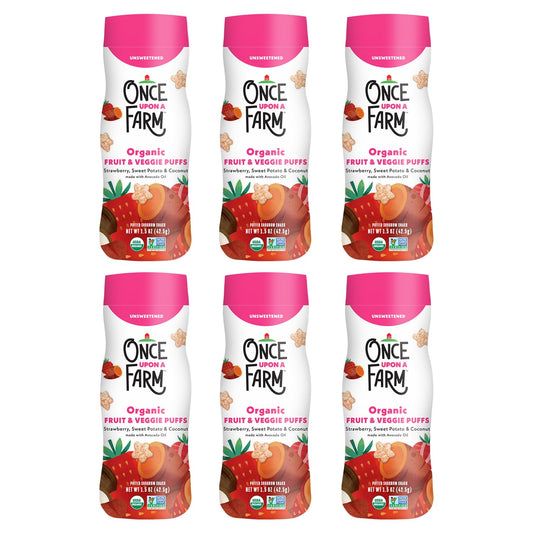 Strawberry, Coconut & Sweet Potato Puffed Sorghum Snack, 1.5 oz, Pack of 6