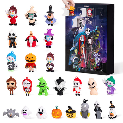 Nightmare Be Christmas Advent Calendar,Halloween Advent Calendar 2026,with 24 Collectible Ornament for Kids Adult Boys Girl,Halloween Countdown Calendar,Halloween Gifts