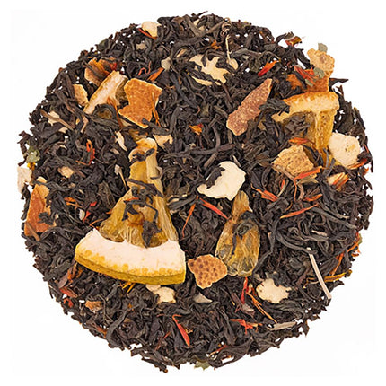 English Tea Store Blood Orange Flavored Black Loose Leaf Tea Pouches - 4oz | Ceylon Black Tea Blend with Sweet Citrus Notes | Fresh Fruity Aroma | Perfect Hot or Iced Tea
