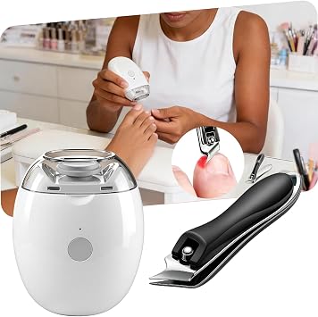 2026 Electric Automatic Nail Clipper & Trimmer Set with LED Light
