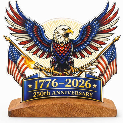 250th Anniversary Decor 1776–2026, 4th of July Patriotic Decorations, Patriotic Decor, Home Office Tabletop Sign Gift, 250 Anniversary Usa Merchandise