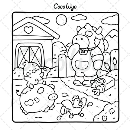 Little Cuddles: Coloring Book for Adults and Teens Featuring Cute Animal Friends for Relaxation (Cozy & Cute Coloring)