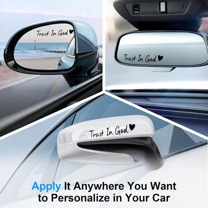 4-Piece Black Trust in God Car Decal Set - photo 4