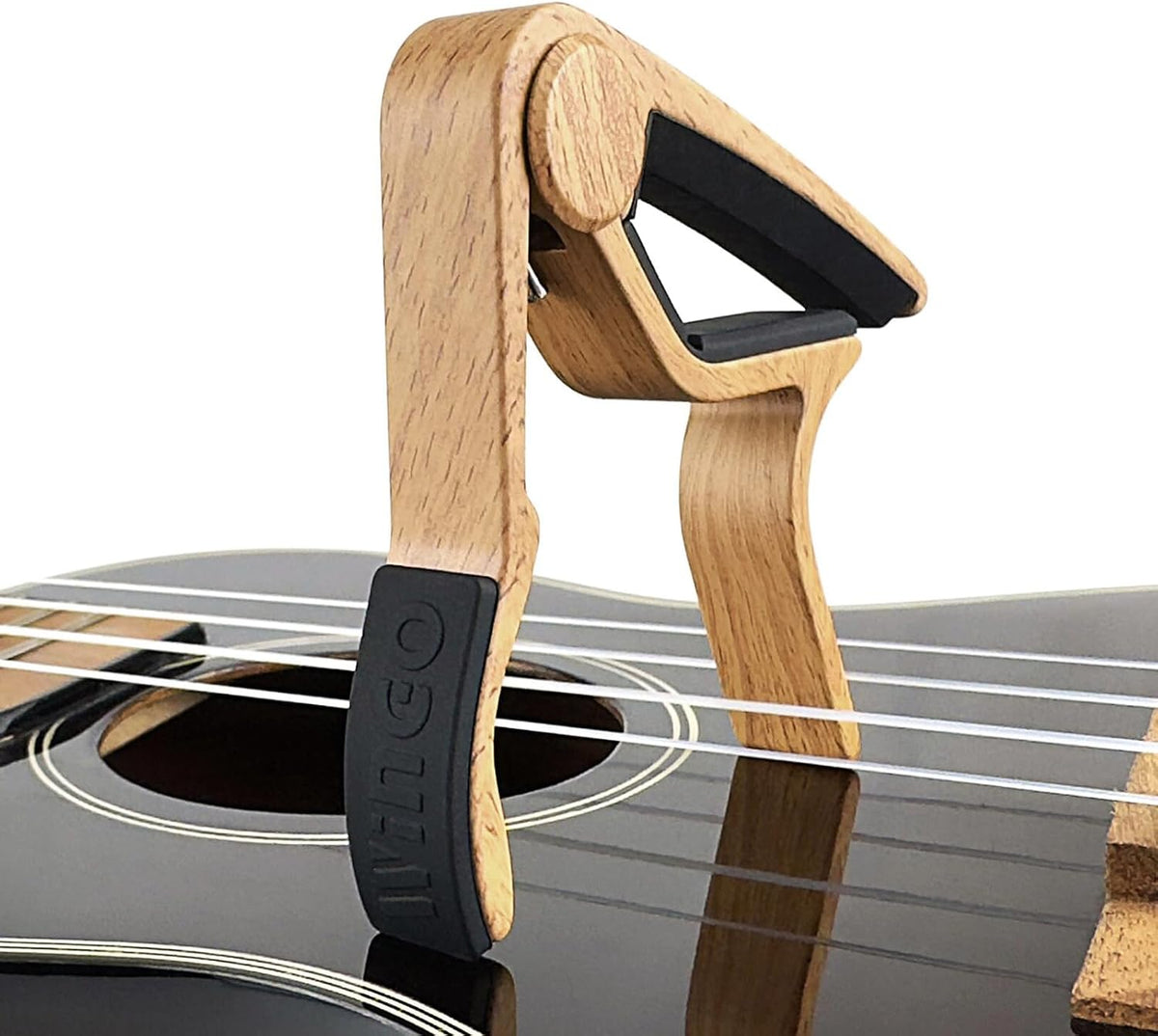 Guitar Capo for Acoustic and Electric Guitar with 5 Picks, Burlywood - photo 4