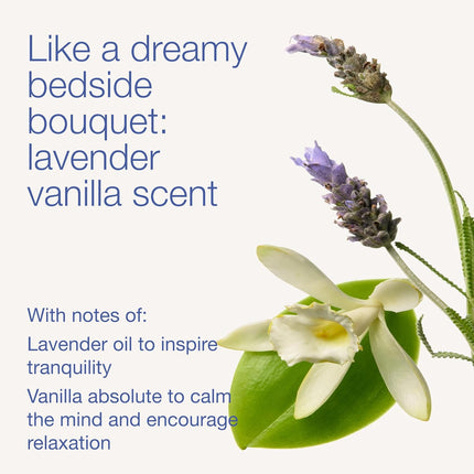 Bath & Body Works Aromatherapy Lavender Vanilla Essential Oil Mist, Body Spray with Vitamin E and Aloe, Pillow Spray for Calming Bedtime Relaxation, 5.3 fl oz - 1 Pack