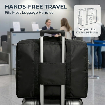 Backless Booster Seat Travel Bag - Booster Seat Bag For Airport - Booster Seat Cover For Airplane Travel (black)