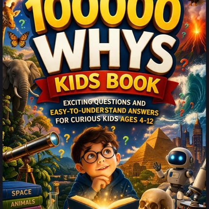 100000 Whys Kids Book: Exciting Questions and Easy-to-Understand Answers for Curious Kids Ages 4-12
