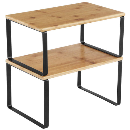 Cabinet Organizer Shelf, Set of 2 Spice Rack, Kitchen Storage