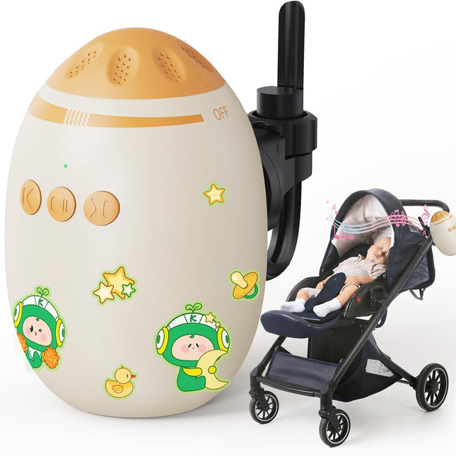 Hands-Free Baby Stroller Rocker Soother | Stroller Rocker Adjustable Vibration with 11 White Noises - Rechargeable