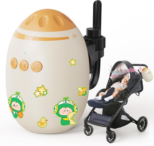 Hands-Free Baby Stroller Rocker Soother | Stroller Rocker Adjustable Vibration with 11 White Noises - Rechargeable