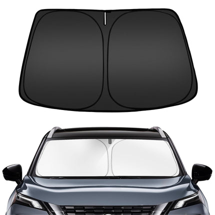 Windshield Sun Shade for Chevy Silverado/GMC Sierra 1500 2500 3500 2019-2025 2026, Custom Fit Foldable Front Window Sunshade Sun Visor Protector, Block UV Rays Keep Your Car Cooler