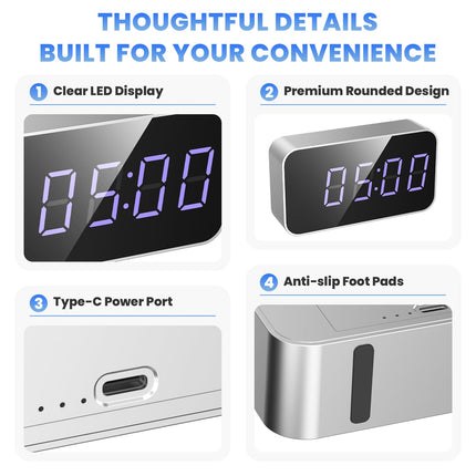 Hidden Camera Clock 4K UHD Clock Camera with Motion Alerts & Remote Access
