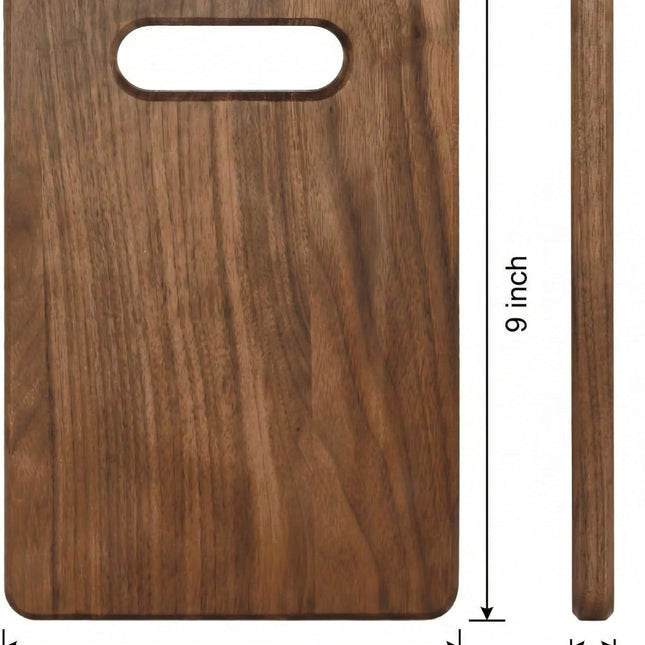 Walnut Wood Cutting Board with Built-In Handle – Premium U.S.A. Made Hardwood, Multiple Sizes – Thick - photo 2