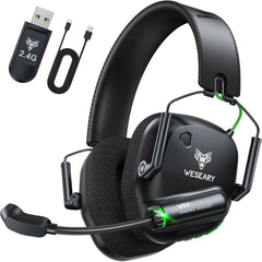 Wireless Gaming Headset for PC, PS5, PS4, Switch & Mac