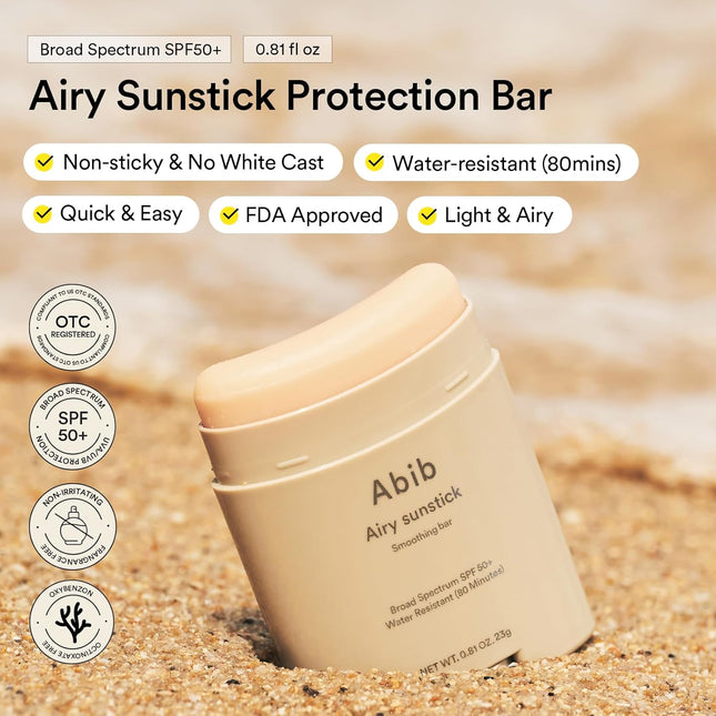 SPF50+ Broad Spectrum Airy Sunstick Protection Bar