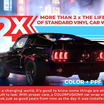 ColorFusion PPF by VViViD, Gloss Cosmic Purple Dry Apply PPF Vinyl Car Wrap Roll 1ft x 5ft