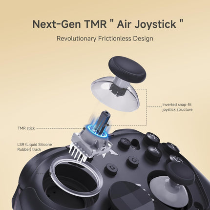 MOBAPAD Chitu2 HD Switch 2 Wireless Controller, TMR Glide Joysticks [ZERO Drift], Charging Dock, HD Rumble, NFC, Turbo, Programming, Mechanical Buttons - Gamepad for Nintendo Switch/Switch 2