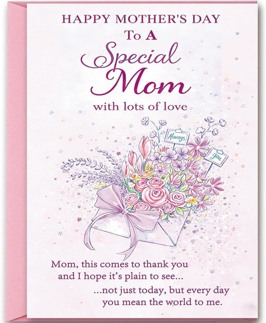 Happy Mothers Day Card for Mom | Heartfelt Mother's Day Cards Gifts from Daughter Son Kids| Special Mom Gifts Ideas