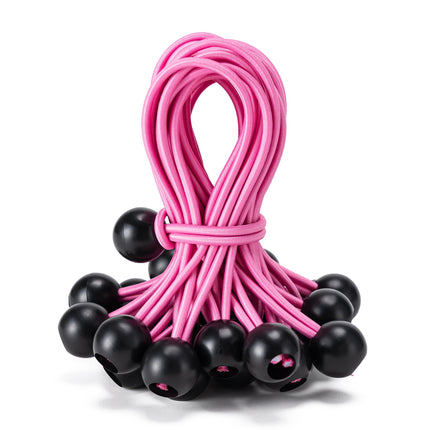 30 Pack Ball Bungee Cord, Heavy Duty Bungie Cord Balls (6",Black/White) - photo 12