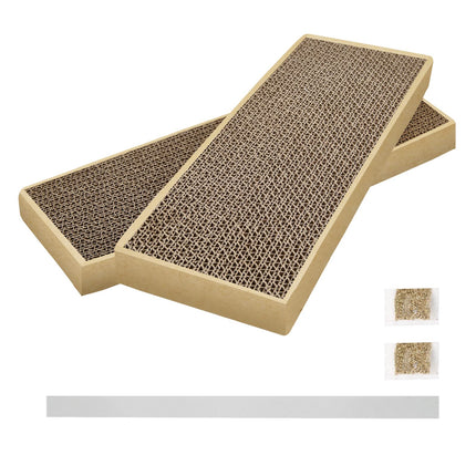 Splicing Cat Scratch Pad: Cat Scratchers for Indoor Cats and Kitten, 2 Pack Cat Scratching Pad, Cat Scratcher Cardboard, Scratching Pad, Premium Scratch from Cats, Double-Sided Design