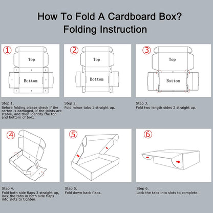 9x6x2 Shipping Boxes Set of 50, White Small Corrugated Cardboard Box, Mailer Box - photo 5