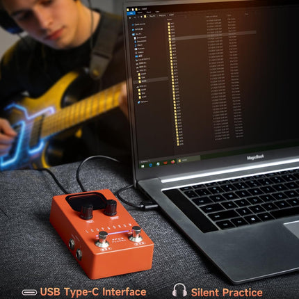 FLAMMA FF03 Looper Pedal Drum Machine, Drum Looper Guitar Pedal with LED Indicators, 160 Min Recording, 121 Drum Grooves, 40 Loop Slots, Undo/Redo, Fade Out, Sync Mode, USB & Headphone Out