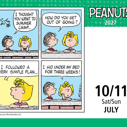 PEANUTS® 2027 Day-to-Day Calendar