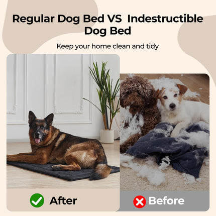 Chew Proof Indestructible Dog Crate Pad,Medium (22"x35")