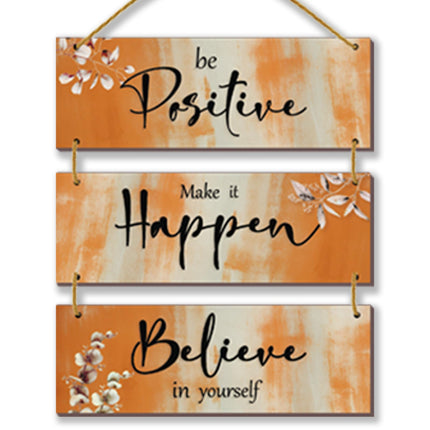 3 Pcs Office Wall Decor Inspirational Rustic Motivational Plaques With Sayings Wooden Farmhouse Positive Hangings for Home Bathroom Bedroom Kitchen(Fresh 12x4inch)