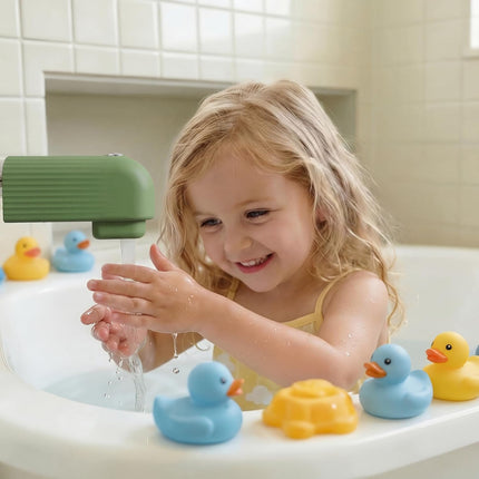 Roslim Silicone Baby Bathtub Faucet Cover, Bath Faucet Cover for Kids Bathtub Safety, Spout Cover for Baby, Toddler，Upgraded Bath Tub Spout Protector Cover, Universal Fit, Olive Green