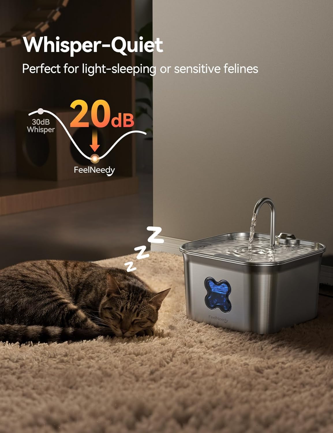304 Stainless Steel 95oz Cat Water Fountain - photo 5