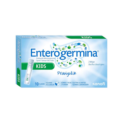 EnterogerminaKids, Probiotic Oral Suspension for Children, Digestive & Gut Flora Support, Digestive Balance (10 Vials)