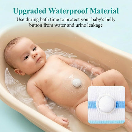15Pcs Baby Belly Navel Patches, Waterproof Umbilical Hernia Patch with Cotton Pads, Infant Belly Button Corrector for Newborns with Protruding Navel, Gentle Baby Essentials (2.4 x 2.4 inches)