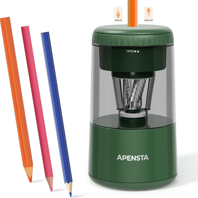 Electric Pencil Sharpener with Adjustable Tip Thickness