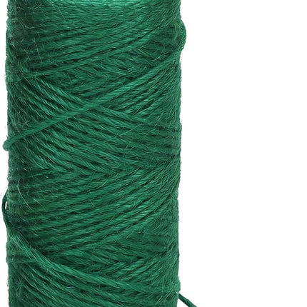 Green Natural Jute Twine, 328 Feet Garden Twine String for Gardening Jute Rope String Garden Plant Ties String 2mm Hemp Rope Garden Twine for Climbing Plants Tomatoes DIY Crafts Projects Gift Wrapping
