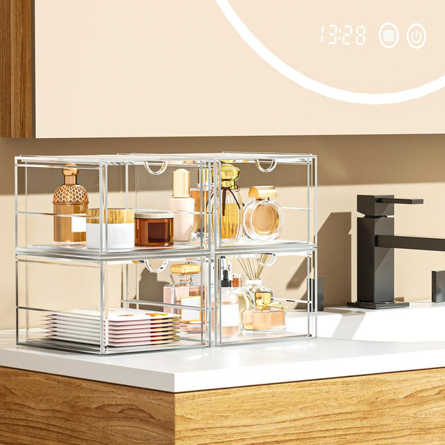 Versatile Acrylic Makeup Organizer, Drawer Organizer