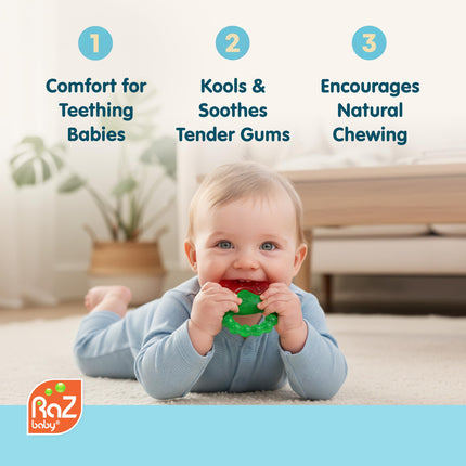 Fruit Koolers 3-Pack Koolers Water-Filled Teethers – Fun Fruit-Inspired Cooling Relief for 3M+ | Safe - photo 5
