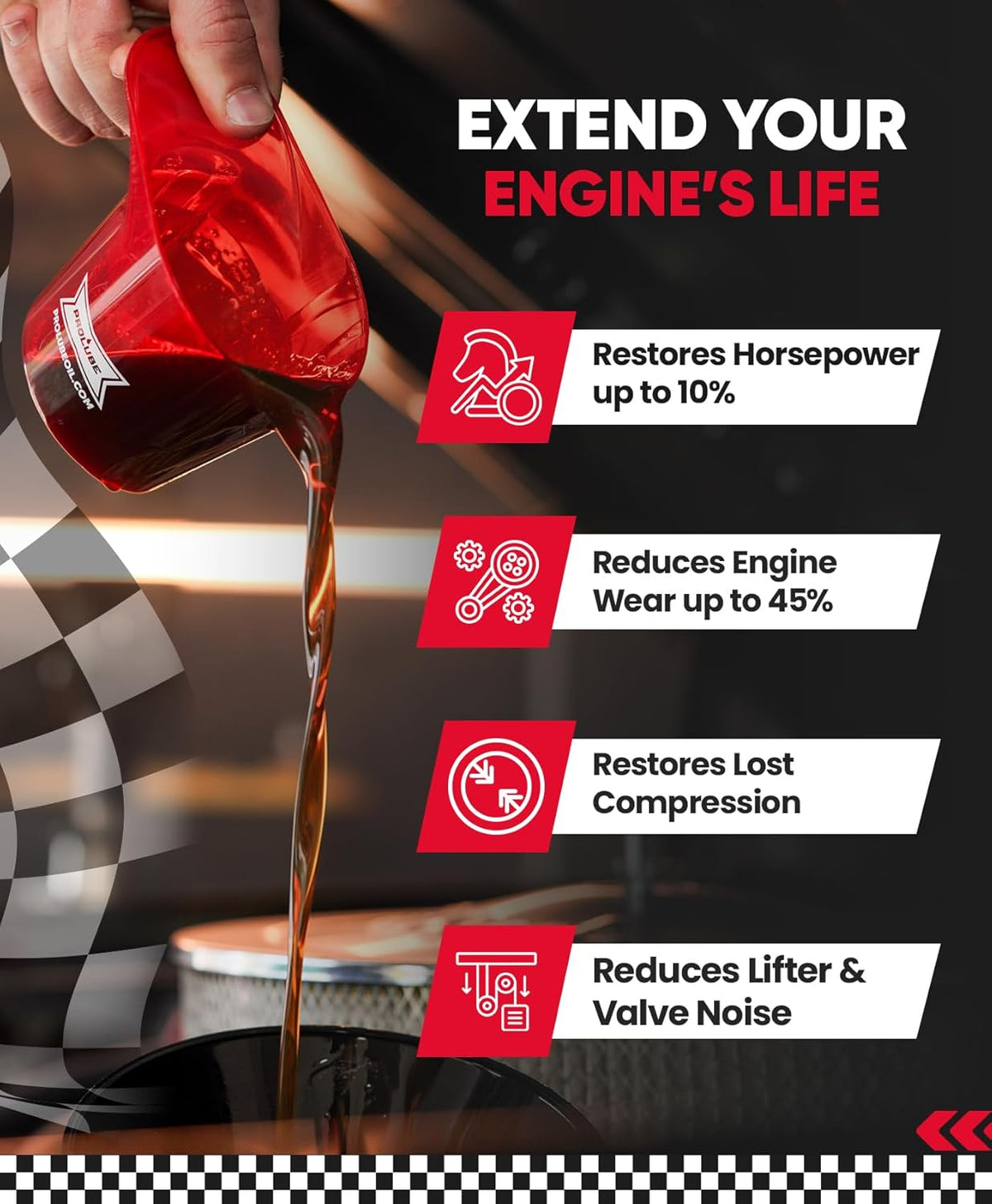Engine Oil Treatment Additive for Gas & Diesel Engines, 1 Qt - photo 5