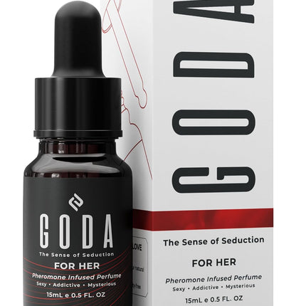 GODA Pheromones Perfume for Women – The Original – Long-Lasting Women's Fragrances with Jasmine and Rose, Vegan & Cruelty-Free – 15ml/0.50 fl. oz