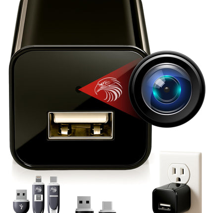 Plug-in Full HD Dome Camera - Reliable 1080p Pet Cam with Motion Detection - Easy No-WiFi Setup & Data Protection - Ideal for Pet Nanny Use, with 64GB Card