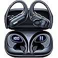 GNMN Wireless Earbuds 96hrs Playback Bluetooth Headphones Stereo Bass Earphones Microphone IPX7 Waterproof Headset for Sports/Gym