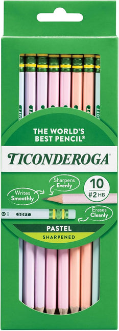Pastel Pencils, 2 Soft, Assorted Colors, Pack Of 10 Pencils