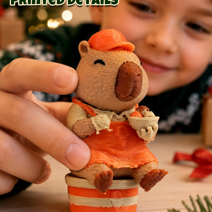Capybara Advent Calendar 2026 for Boys Girls 3D Printed Animal Toys Gifts