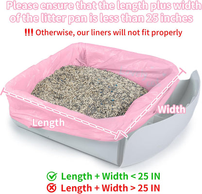 40 Count Cat Litter Box Liners for Automatic Cat Litter Box and Litter Box Robot 4/5, Heavy-Duty, Extra - photo 2