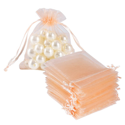 100pcs Organza Jewelry Bags 3x4 in Small Mesh Bags Drawstring