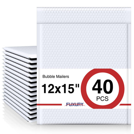White Bubble Mailers 10.5x16 Inch 25 Pack Self Seal Padded Envelopes